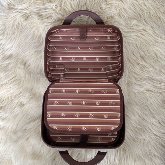 Heys USA Millano Brown Snake Skin Print Hard Shell Makeup Toiletries Case - NWOT - Picture 9 of 11